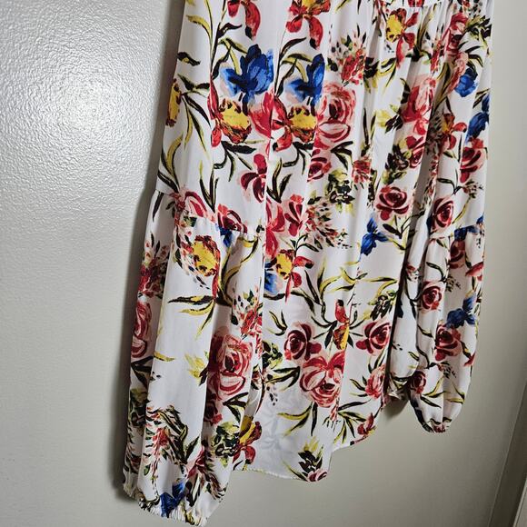 Zac & Rachel Floral Flowy Blouse Sz Small - Picture 4 of 16